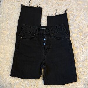 Wild Fable Black Super High-Rise Slim Straight Jeans